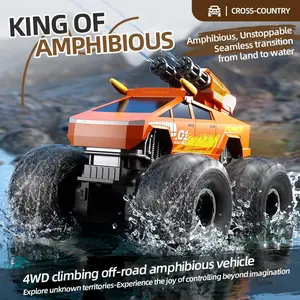 G67JJRC 4WD Off-Road Amphibious RC Car, Waterproof Remote Control Truck for Kids, Electric Climbing Toy, Outdoor Adventure Vehicle