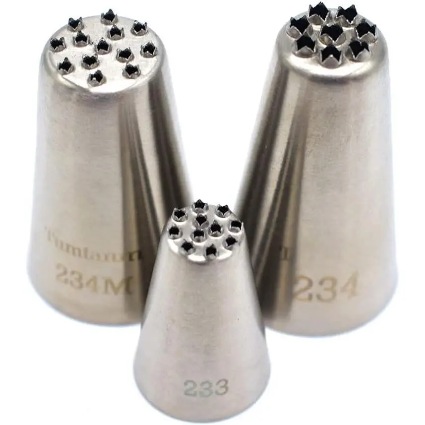 #234M #234#233 Seamless Grass Piping Tip DIY Icing Nozzle Tool for Cupcakes