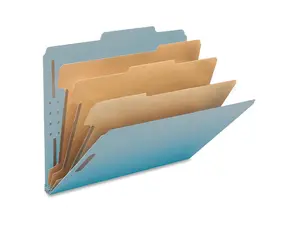 Smead 3-Divider Pressbrd Ltr Classificatn Folders