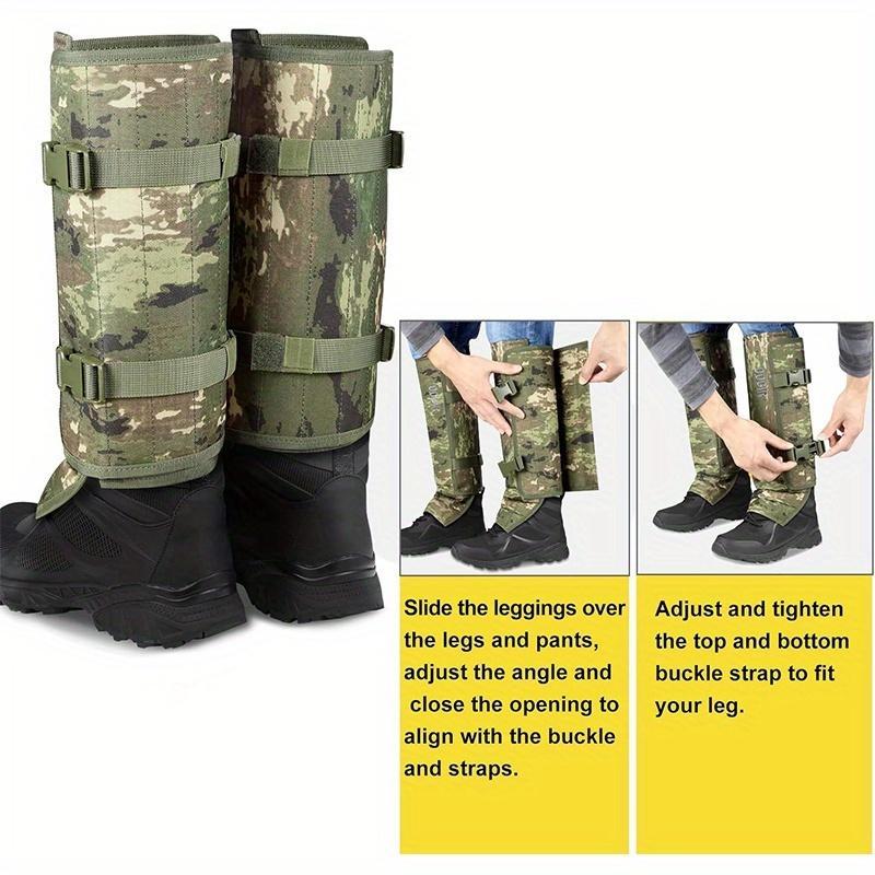 Unisex Adjustable Outdoor Snake-Resistant Leg Gaiters, Abrasion-Resistant Durable Fabric Protective Gear for Hunting, Hiking Unisex Adjustable Outdoor Snake-Resistant Leg Gaiters, Abrasion-Resistant Durable Fabric Protective Gear for Hunting, Hiking