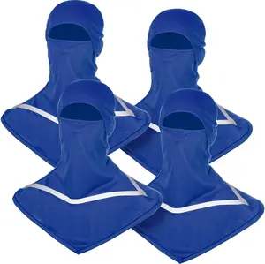 4 Pcs Balaclava Sun Men Face Mask UV Protection with Reflective Strip for Construction Work Neck Covers Summer