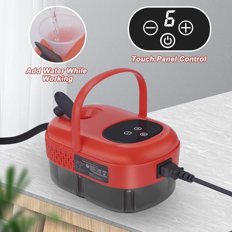 Portable Handheld Steam Cleaner, Large Capacity 10-second Rapid Heating Steam Machine, Equipped with 8 Accessories, Suitable for Home, Car, Kitchen