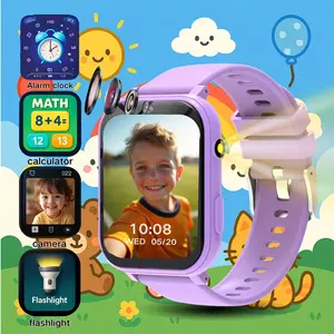 Kids Smartwatch for Boys and Girls with Step Tracker, Sleep Monitor, Ages 3-12, 18 Educational Games, Front Camera and Flashlight