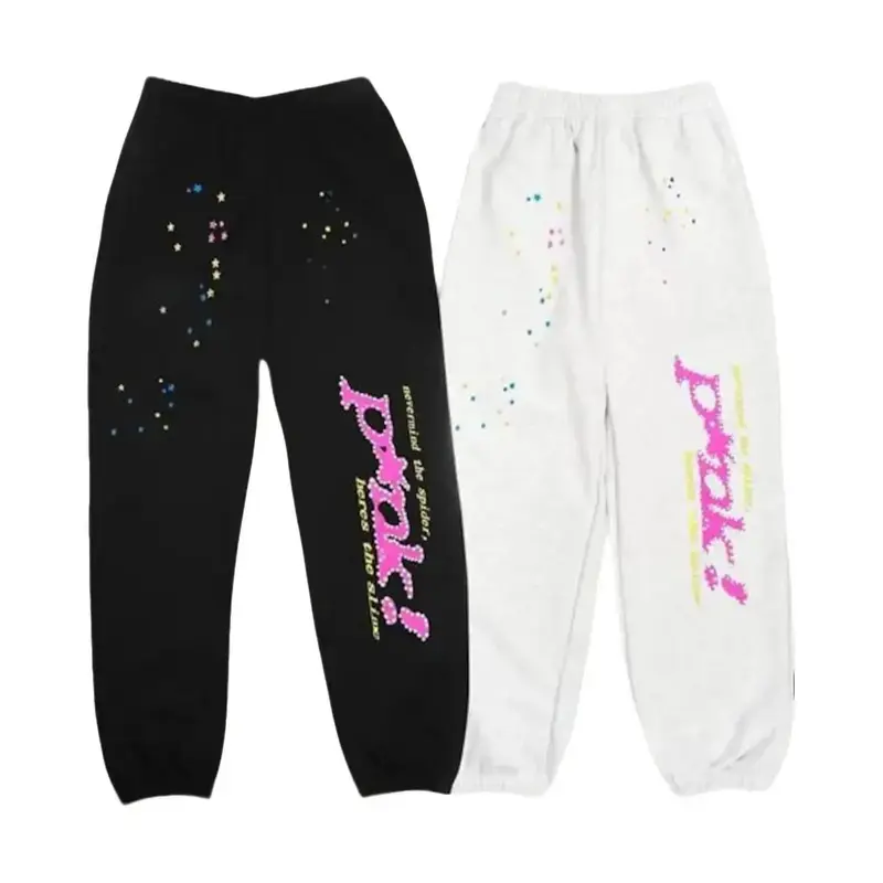 Vintage Bull Star Print Jogger Sweatpants, Pink Letter Graphic Pants, Trendy Unisex Streetwear Joggers, Cute Graphic Sweatpants, Cozy Lounge Pants, Casual Activewear, Y2K Inspired Streetwear, Everyday Outfit, Comfy Joggers, Gift for Him and Her