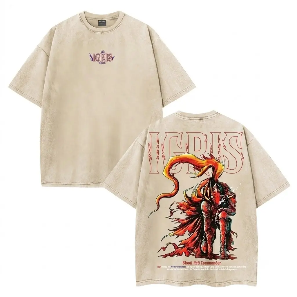 [COLLECTION] Limited Edition IGRIS, IRON, TANK, BERU T-Shirt - Shadow Soldiers Sung Jin-Woo Solo Leveling T-Shirt Anime Double Printed Oversize Lightweight Acid Washed Graphic Tee Gift For Anime Fan Seamless