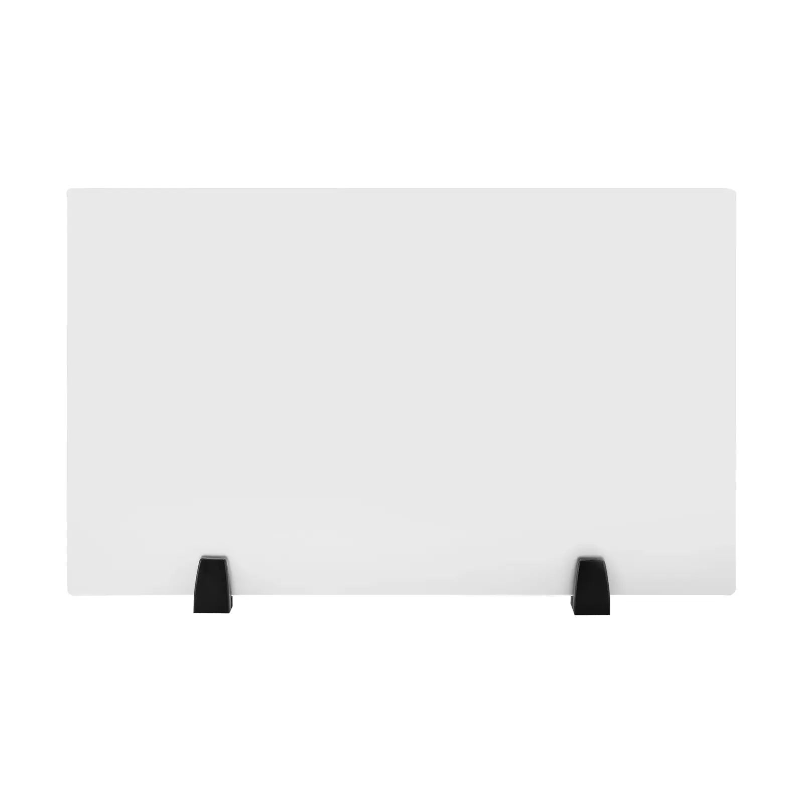 2 Pack Acrylic Desk Privacy Panels 30 x 18 Inch Frosted Office Partition Clamp On Dividers for Cubicle Workstation Study Table Reduces Distractions Protects Focus Screw Fixed Easy Install