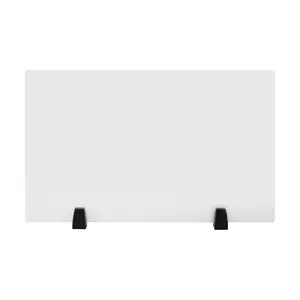 2 Pack Acrylic Desk Privacy Panels 30 x 18 Inch Frosted Office Partition Clamp On Dividers for Cubicle Workstation Study Table Reduces Distractions Protects Focus Screw Fixed Easy Install