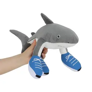 12″ Viral Meme Shark with Legs Plush Toys - Italian Brainrot Evolution Figure, Funny Surrealist Shark Plushie, Soft Collectible Memetic Home Accent, Trendy Desktop Decor & Weird Gift for Adults & Fans (Tralalero Tralala Style)