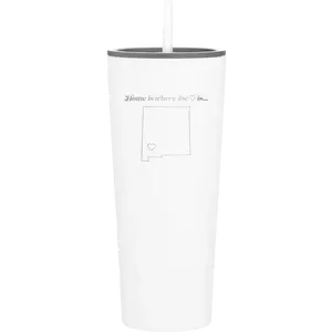 New Mexico Heart 20.9 oz Tumbler | White