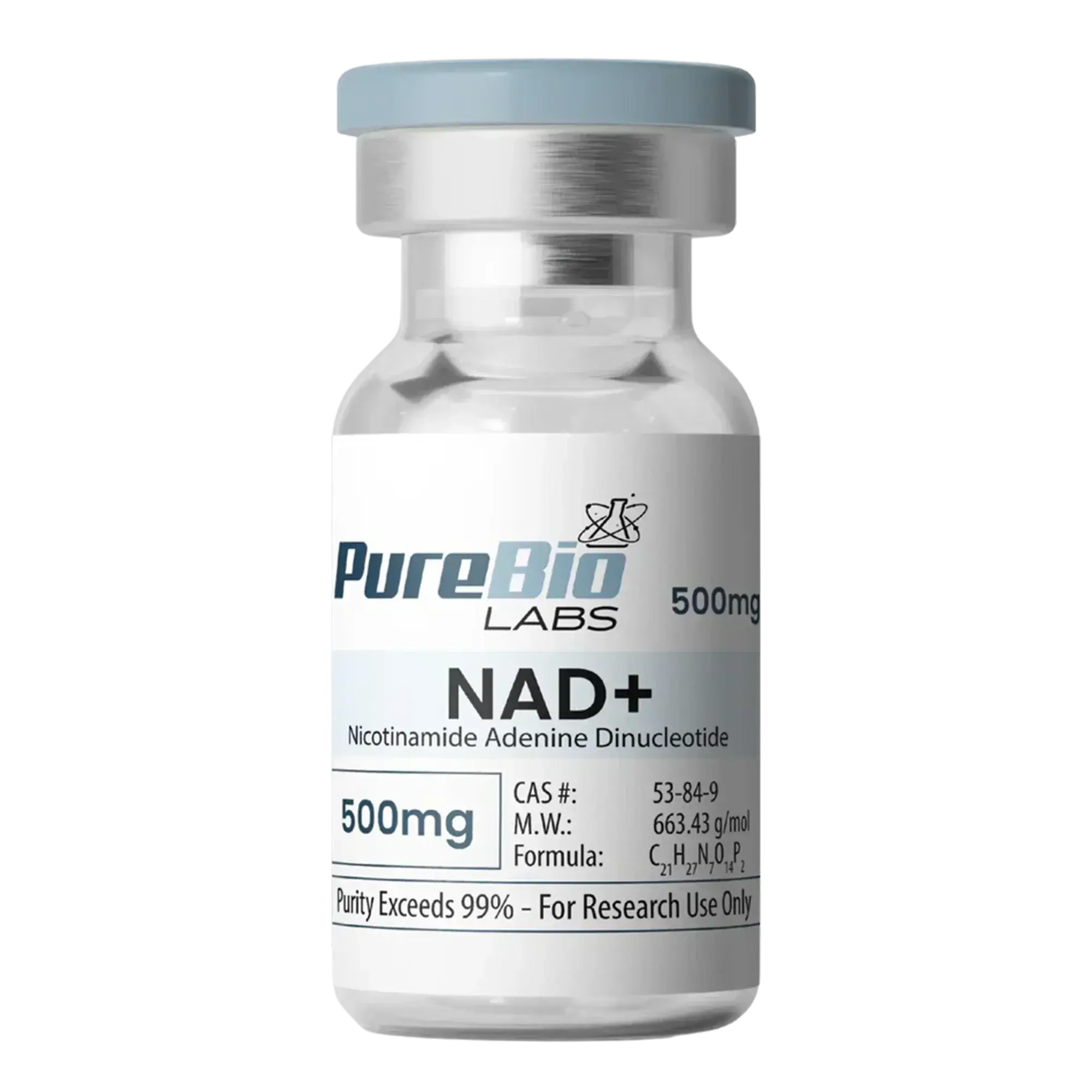 NAD+ Vial, 500mg - Laboratory-Grade Research Supply for Research & Laboratory Applications