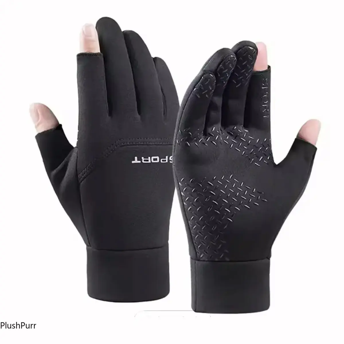Unisex Adults' Thermal Insulated Half Finger Hand Gloves - Warm, Anti Slip, Touchscreen, Cold Weather Gloves for Winter Fishing, Cycling (summerwins), Anti Slip Gloves tiktokshopbacktoschool
