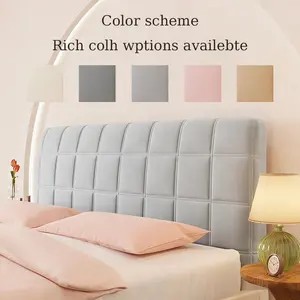 Comfortable Durable Bed Head Cover, Dustproof Design Easy Install Full Coverage, Soft Back Cushion, Protects Bed Head, All Seasons