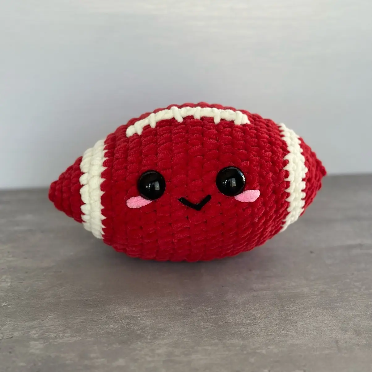 Handmade Football Crochet Plushie Soft and Cute Gift
