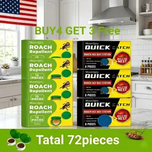 Roach Control Bait | Buy 4 Get 3 FREE | Long-Lasting Cockroach Killer for Kitchen & Appliances