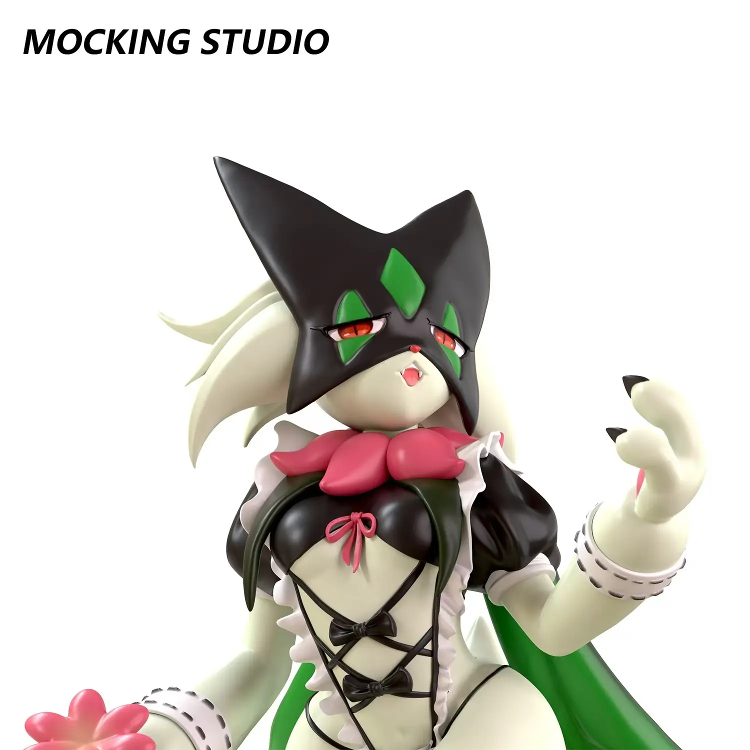 Succubus Meowscarada Resin Figure Desktop Ornament, Desktop Decor Figures, Anime Peripheral Collectible, Magic Themed Decorative Figurine, Resin Figurine Statue, Unique Desk Accessory, Cute Collectible Figurines