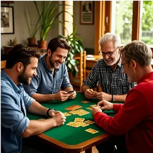 54-Piece High-Quality Waterproof PVC Poker Cards Board Game Set, Standard Paper Playing Cards for Party Holiday Games, Christmas Halloween