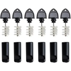 Beer Faucet Cap & Plug Covers 12 Pack Beer Tap Plug Cap Brushes & Rubber Draft Faucet Soother Sanitary Covers Spout Plug Cleaning Tap Kit for Kegerator