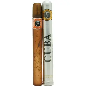 Cuba Men's Aromatic EDT Cologne - 1.17 fl oz Mini Bottle Citrus-Woody Fragrance with Spice Base, Jasmine Scent, New in Can Packaged Men's Fragrance, Bottle Men's Fragrance