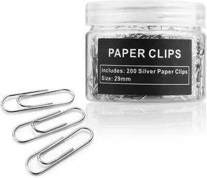 200pcs paper clips,suitable for office,school and daily use, also used for daily DIY,clip.
