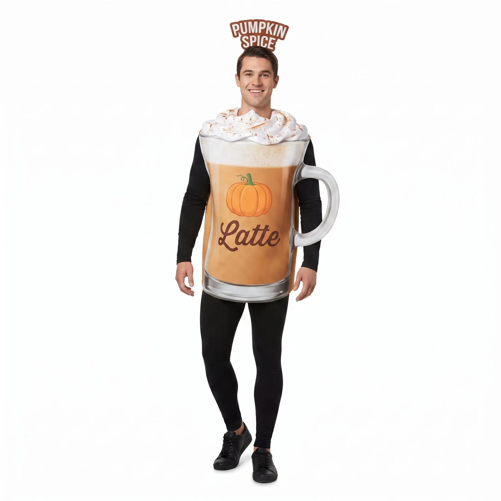 Men's Pumpkin Spice Latte Costume - Halloween Humor