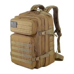 Tactical Backpack, Molle, Hiking Backpack for Backpacking,Cycling and Biking, 45L Backpack