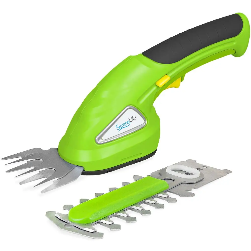 Cordless Lawn Grass Cutter & Hedge Trimmer | Lightweight 2-in-1 Electric Garden Shears with Safety Power Lock Switch & Rechargeable Battery - Portable Handheld Garden Trimmer for Lawns, Gardens, Sidewalks & Walkways Maintenance