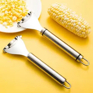 Stainless Steel Corn Detacher, Quick and Mess-Free Kernel Removal, Ideal for Kitchen Use, Perfect for Family Meals, Essential for Housewives