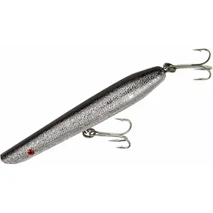 Cotton Cordell 6" Pencil Popper 1 oz Fishing Lure - Chrome/Black Back