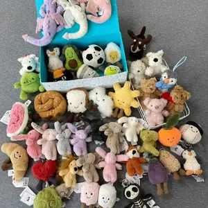 Jellycat Soft Plush Keychain Mini Stuffed Animal Cute Bag Charm Keyring Birthday Gift for Kids and Plush Lovers