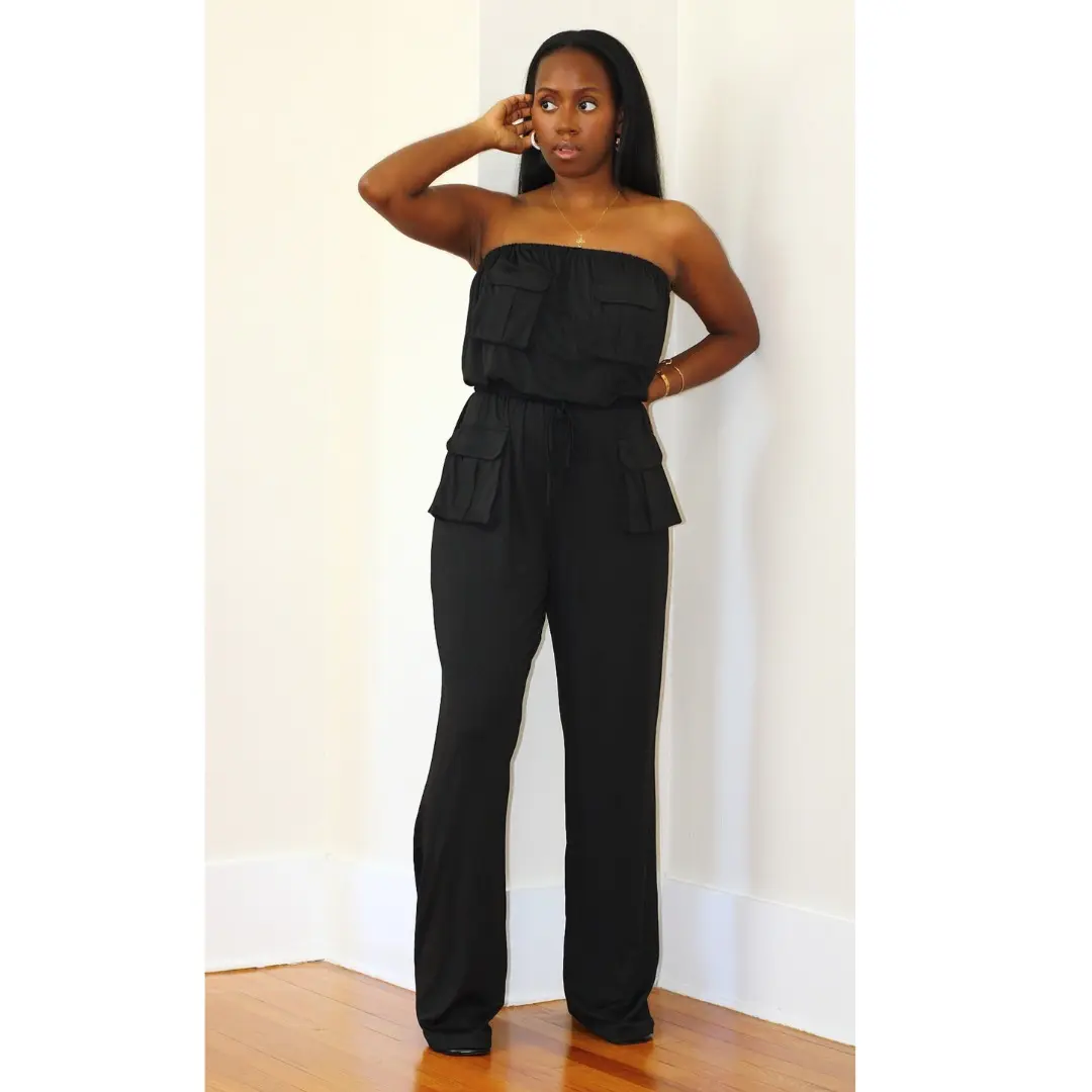 Cargo Pocket Jumpsuit Jersey Womenswear