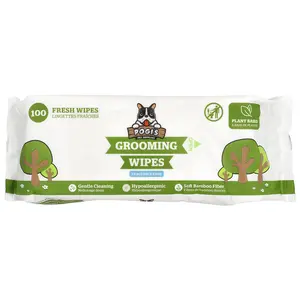 Pogi's Pet Supplies Grooming Wipes, Fragrance Free, 100 Fresh Wipes