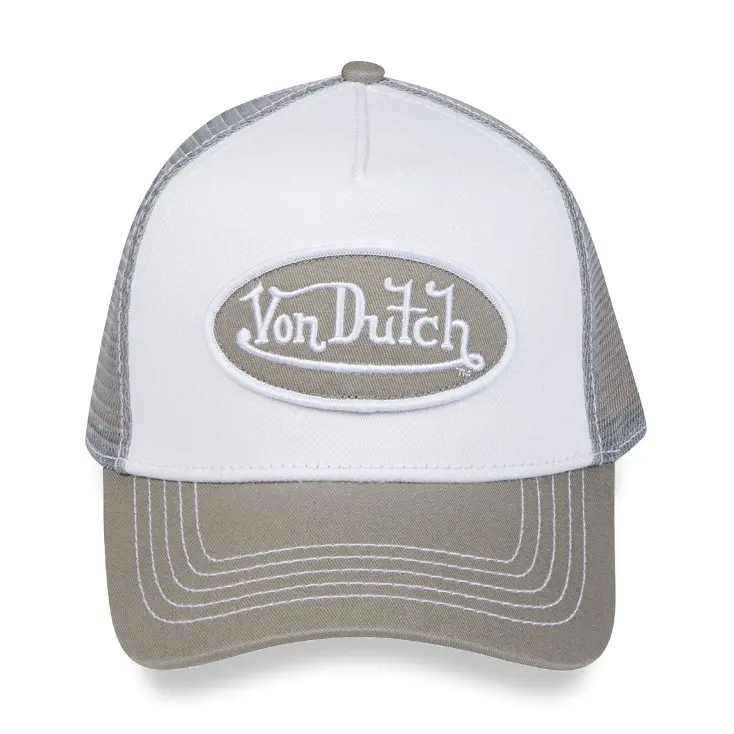 Light Grey & White Trucker Hat