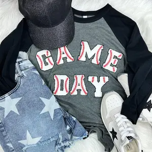 BASEBALL Chenille Embroidered Patch  GAME DAY