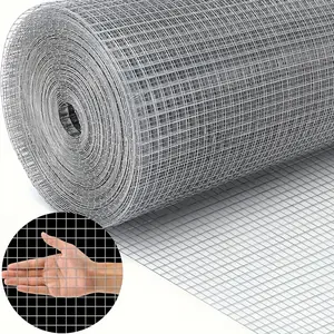 [1pc Durable Wire Mesh Roll] 1pc Galvanized Metal Wire Mesh Roll, 1/2 Inch Width x 15.16 Inch Length, Durable Hardware Cloth for DIY Cage, Rodent Netting, Cabinet Metal Screen, Window Screen - Ideal for Poultry Support and Crafting