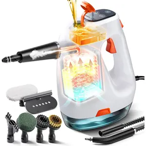 Steam Cleaner with Detergent Dispenser, 15s Heat-Up Handheld Steam Cleaner for , 500ml Removable Water , Lightweight Portable Steamer for Cleaning Grout, Windows, Kitchen, Easy Refill