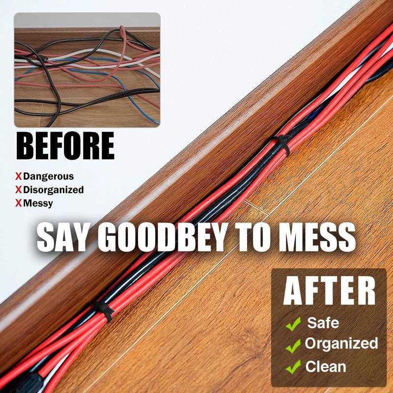 800 Pack Zip Ties Assorted Sizes 4+6+8+10+12 Inch Cable Ties 50lbs Tensile Strength Black Cable Zip Tie Heavy Duty Plastic Tie Wrap Assortment Cord Management for Home,Office,Workshop,Gardening