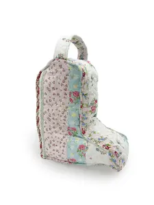 Lynette Patchwork Stripe Quilted Boot Bag