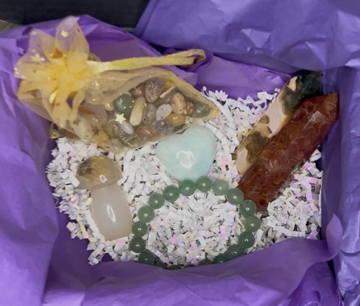 $75 Standard Mystery Crystal Box  Affordable & Magical | Towers • Carvings • Tumbles • Freebie Surprise