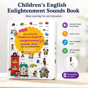 Toddler 1-6 Year Old | My First English Sound Toy – 470+ Words, 21 Themes, Fun Word Game & Bilingual Toys, Juguete Educativo for Educational Language, School Education & Perfect Educational Gift Animal Airplane