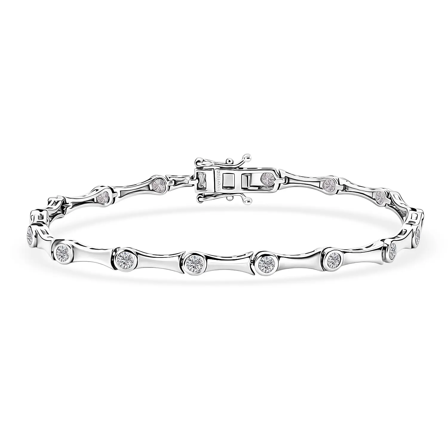 EverTrue Moissanite Bracelet in Platinum Bond (7.25 In) 1.50 ctw