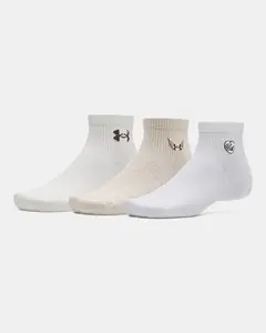 Under Armour Sportstyle Cotton Unisex 3-Pack Quarter Socks