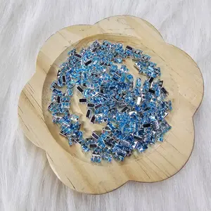 100 pcs Rectangle Zircon Beads For Jewelry Making