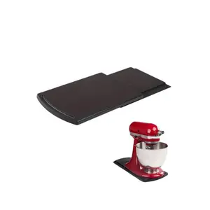 1 Counts Sliding coffee machine tray with smooth rolling wheels, convenient for kitchen appliance carts, suitable for coffee machines, mixers, and air fryers