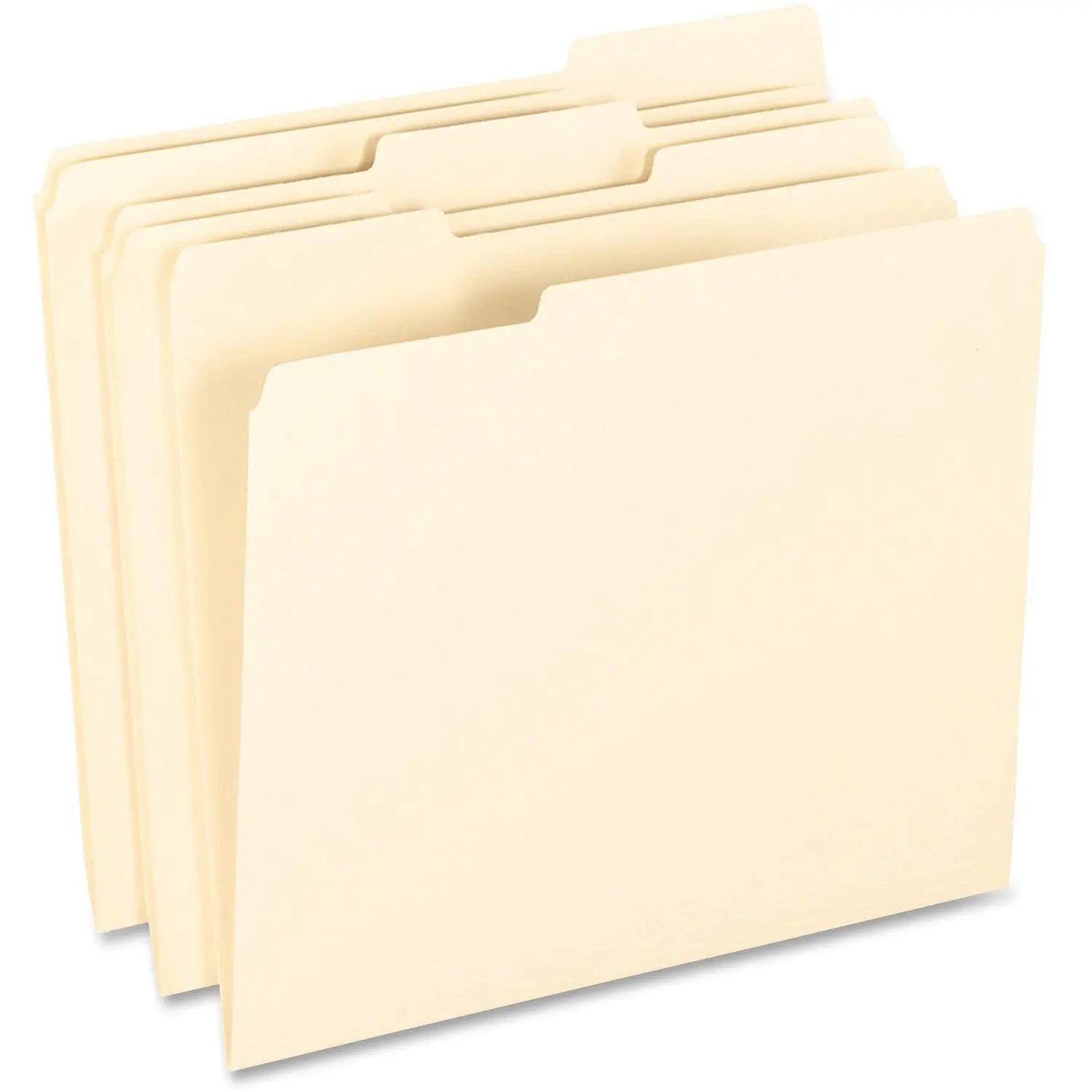 TOPS Products Pendaflex 1/3 Tab Cut Letter Recycled Top Tab File Folder, Manila, 8 1/2" Width x 11" Length, 100 / Box, PFX62702