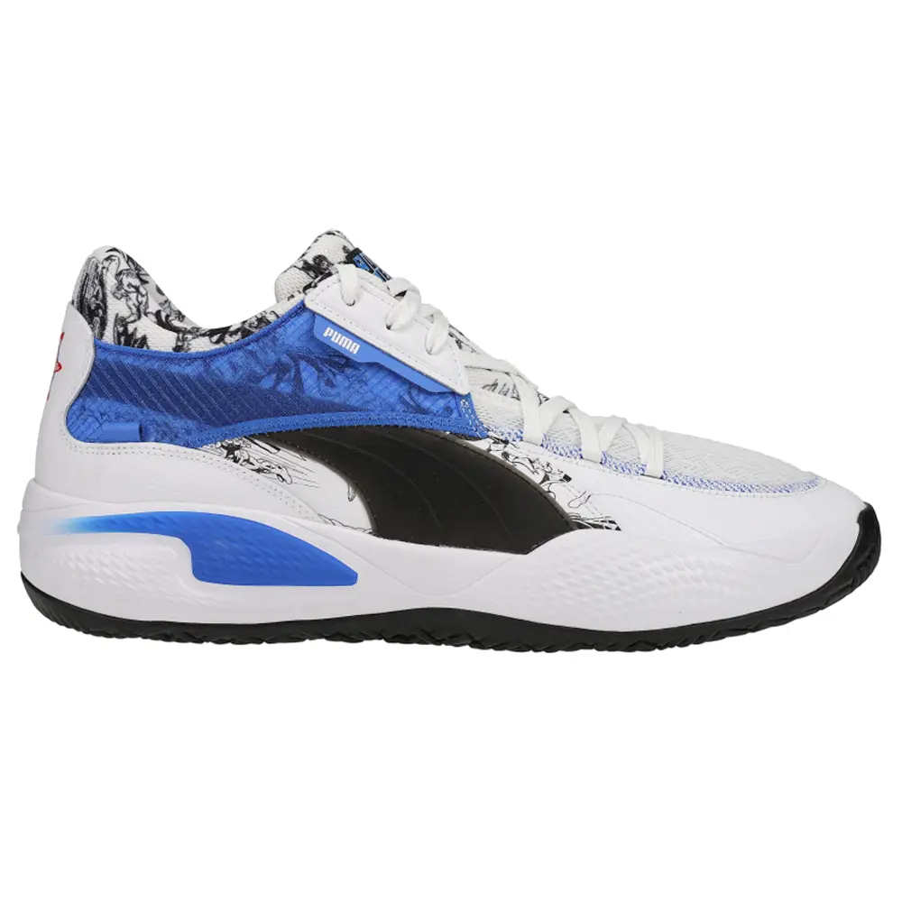 PUMA Mens X Dc Justice League Court Rider Basketball Sneakers Shoes Casual - White
