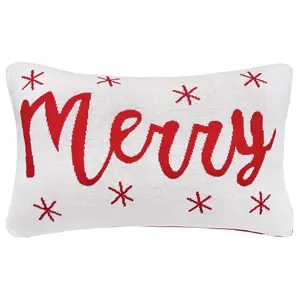 C&F Home Merry 14" x 22" Knitted Throw Pillow