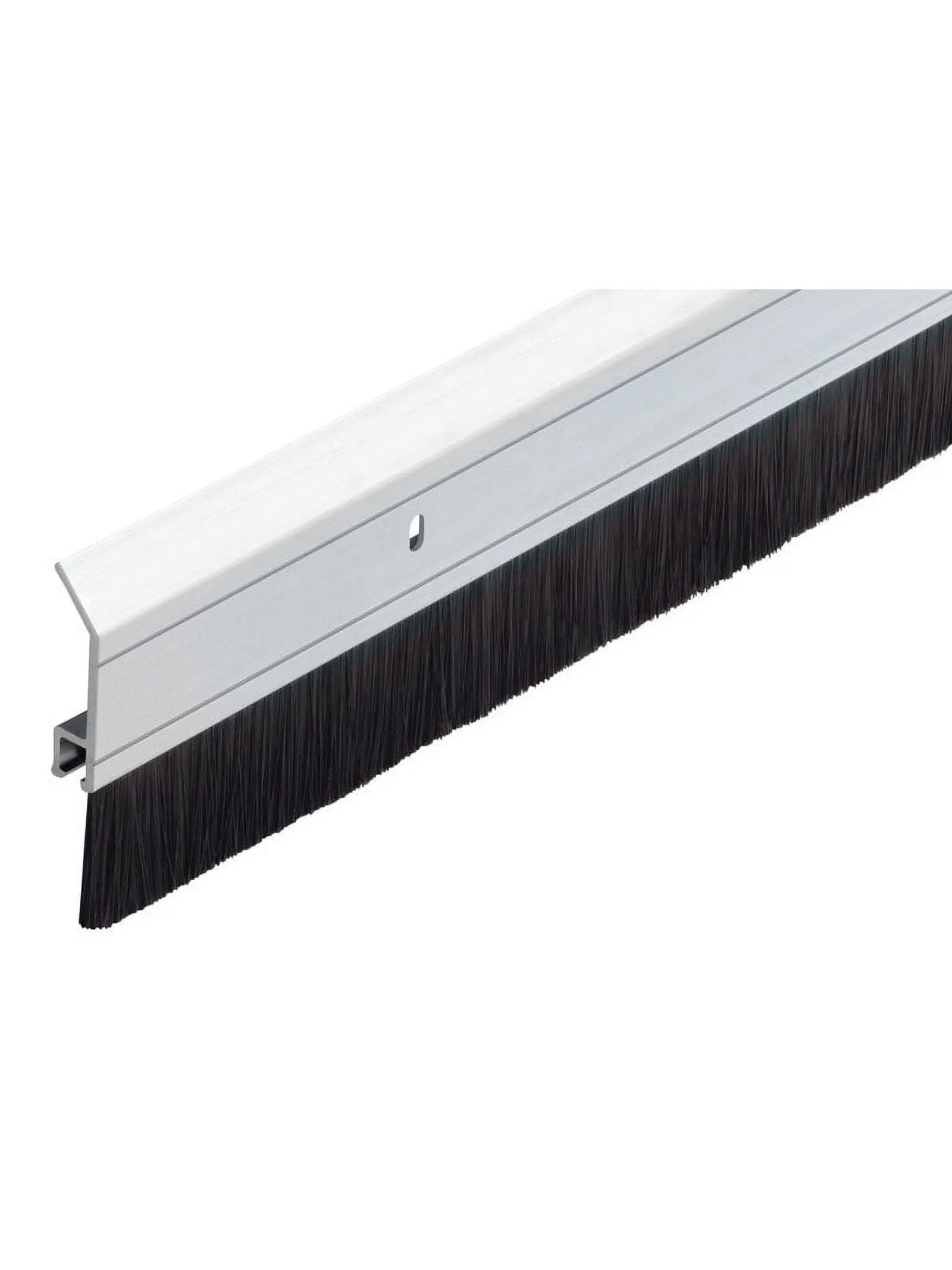 M-d Building Product 5967872 36 x 2.25 in. Thick Vinyl Brush Sweep For Door Bottom, Silver & Brown
