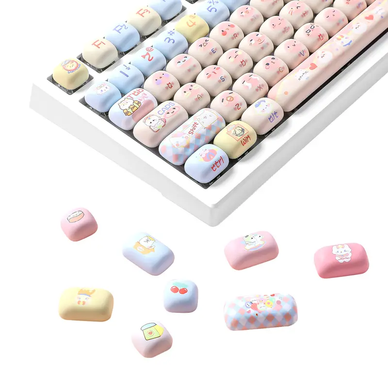 milky keycaps - TikTok Shop