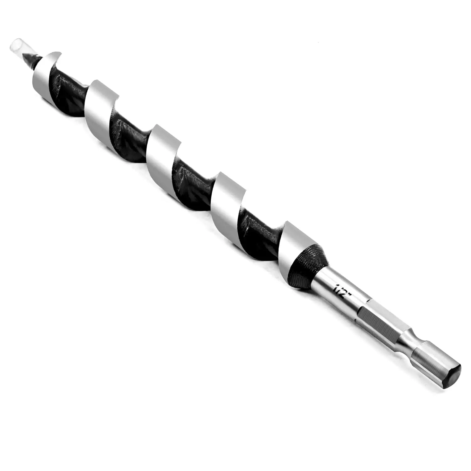 1/2 Inch x 6 Inch Long Auger Drill Bit for , Hex Shank Ship Auger Drill Bit for Soft and Hard , Plastic, Drywall and Composite Materials