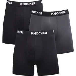 ToBeInStyle Men's Pack Of 3 Performance Boxer Brief Shorts Stretch Trunks
